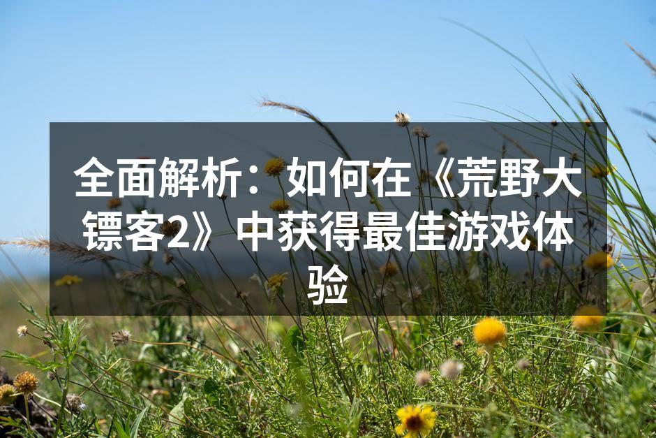 全面解析：如何在《荒野大镖客2》中获得最